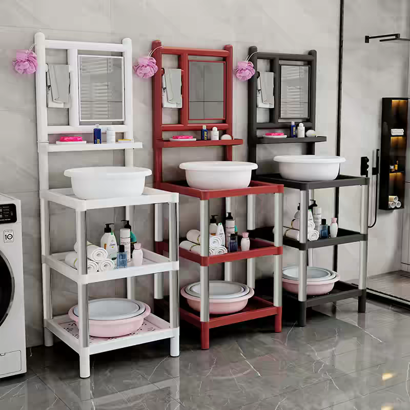 老式洗脸盆架子农村落地家用置物架不锈钢面盆架多层卫生间收纳架,家庭/个人清洁工具,脸盆架,淘宝优惠券,粉丝福利购,淘宝优惠卷