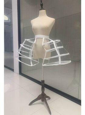 巴洛克鱼骨镂空鸟笼裙撑外贸4圈双边洛可可衬裙复古哥特