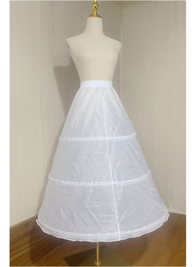 婚纱礼服裙撑三层钢圈裙撑演出服洛丽塔花嫁公主裙衬裙撑