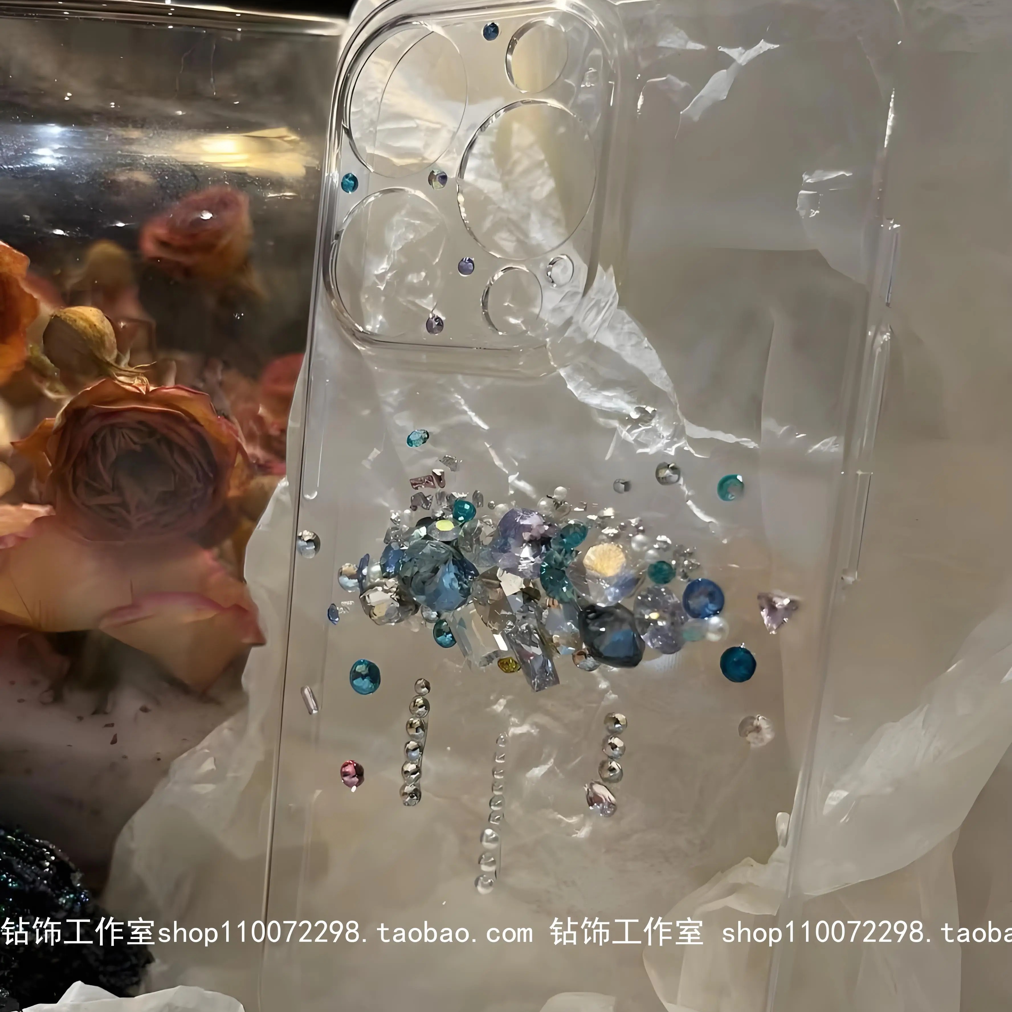 苹果16手机壳清晰超薄全包钻石xr