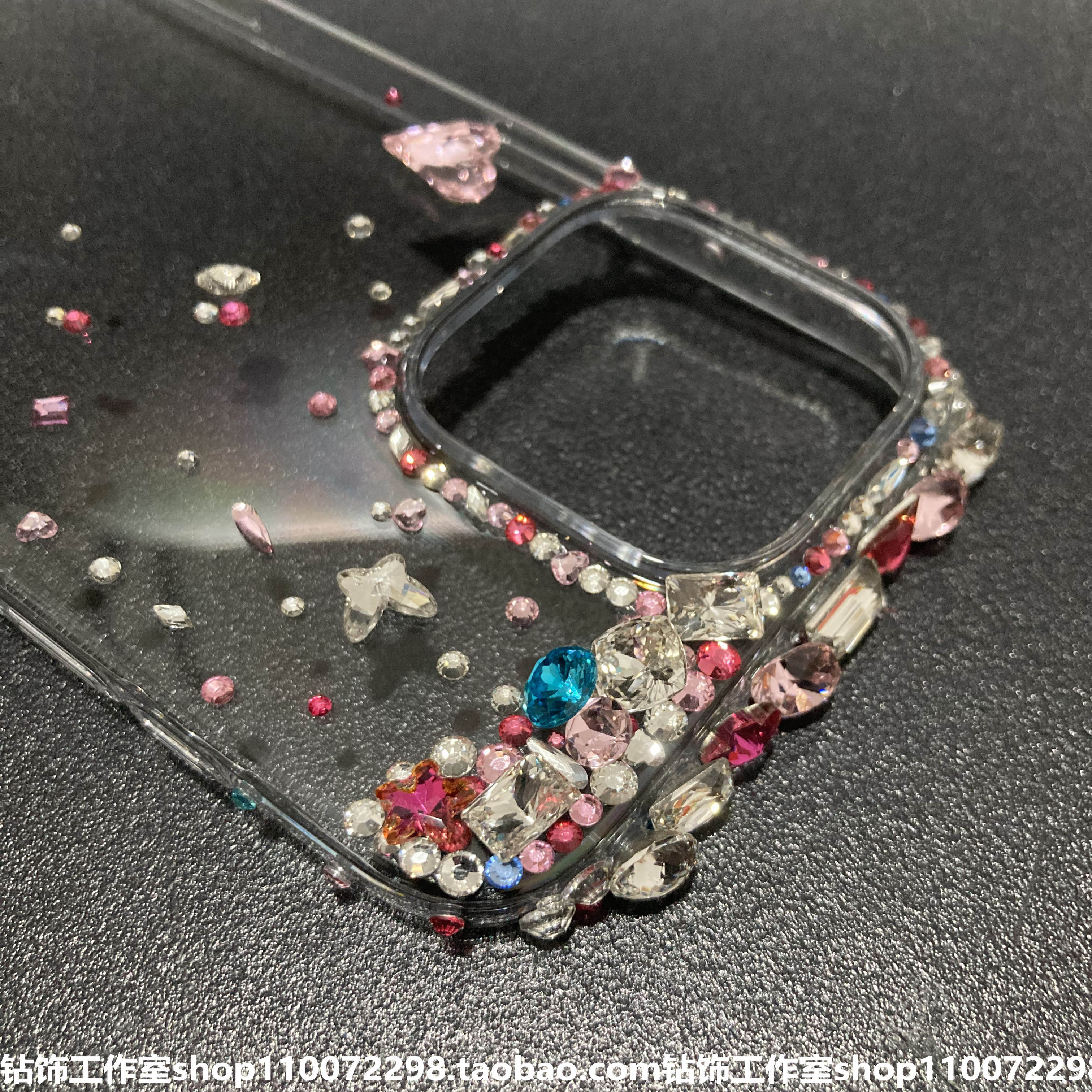 苹果17promax手机壳镶水钻高级感