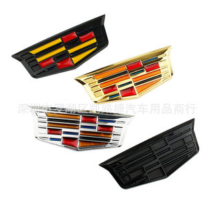 侧标车身金属车贴叶子板标志贴 XT4侧标改装 适用凯迪拉克CT5 CT4