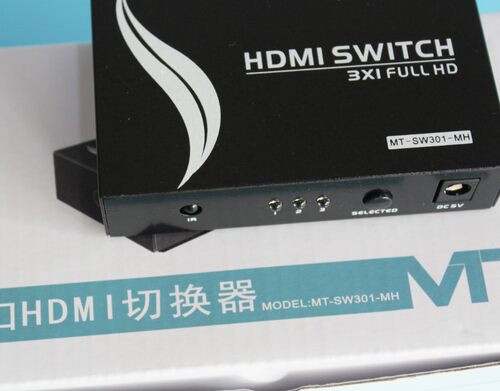正品迈拓MT-SW301-MH高清HDMI切换器3进1出遥控切换3口视频共享器