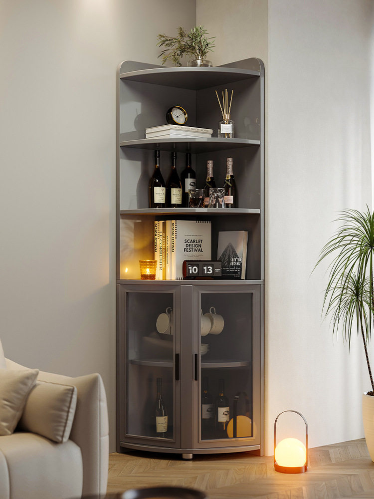 三角形墙角柜角柜转拐角置物架卧室靠墙边三角柜客厅沙发90°书柜