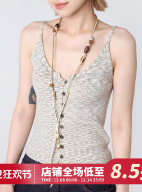 新款串珠项链装饰腰链腰绳女百搭
