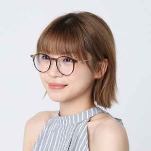 咖色显脸小圆脸复古太阳镜拍照装 高级感书呆子素颜大框眼镜女款 饰