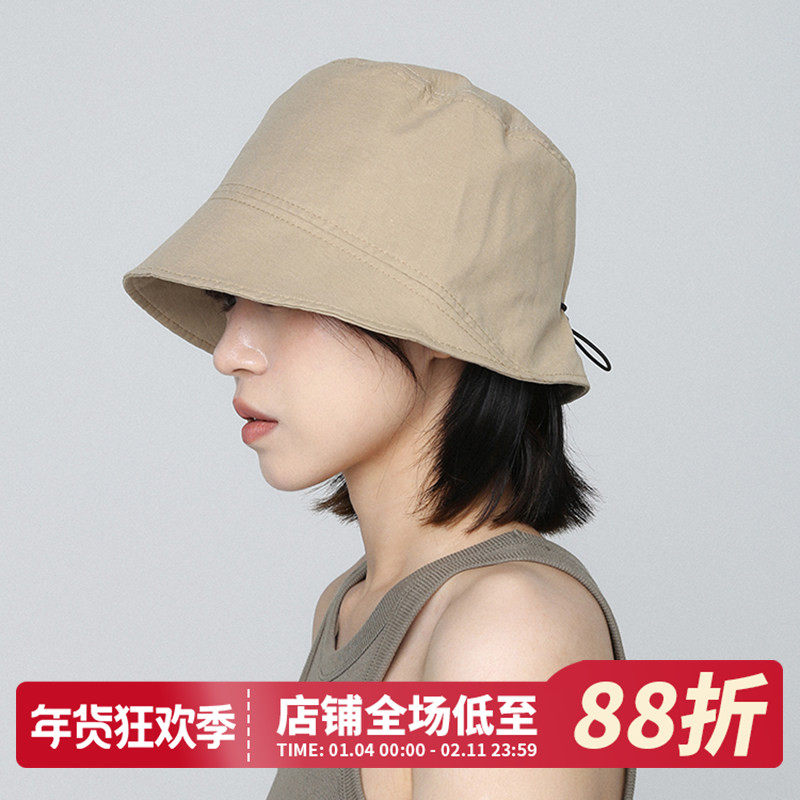 日系新款灯芯绒渔夫帽秋冬女折叠水桶帽卡其色防晒遮阳显脸小盆帽,服饰配件/皮带/帽子/围巾,帽子,淘宝优惠券,粉丝福利购,淘宝优惠卷