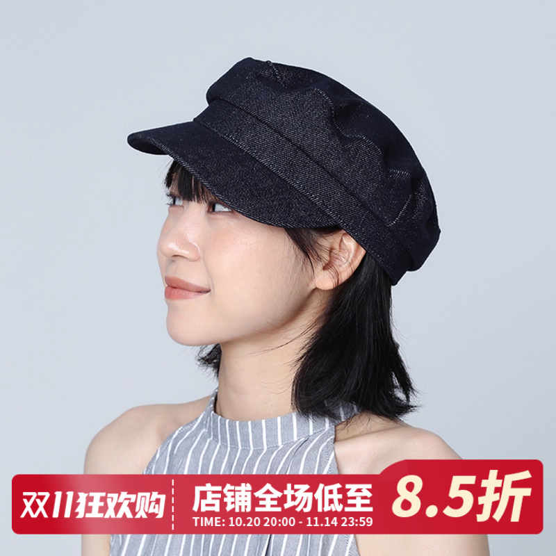 CHASELUCK长乐新款牛仔贝雷帽