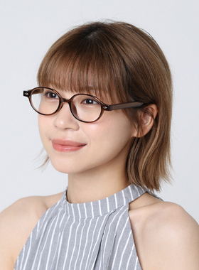 防蓝光书呆子平光镜素颜咖色眼镜