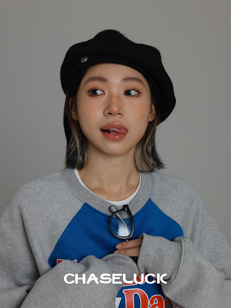 CHASELUCK贝雷帽大头围画家帽