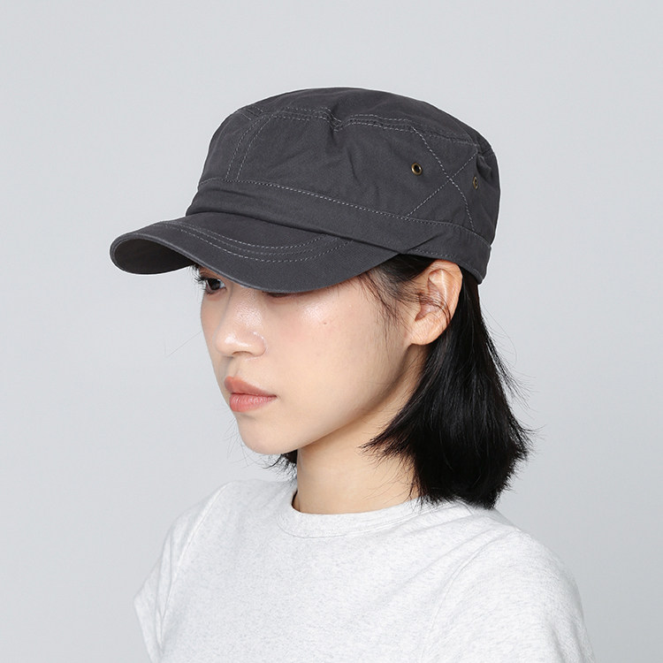 高品质灰色平顶帽男女鸭舌帽2026新款大头围显脸小宽帽檐棒球帽子
