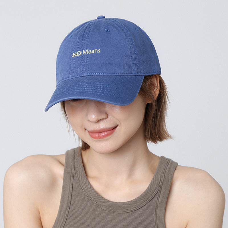 美式高品质蓝色字母刺绣棒球帽