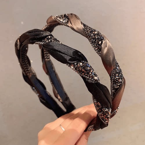 新款韩国东大门压发卡子水钻气质