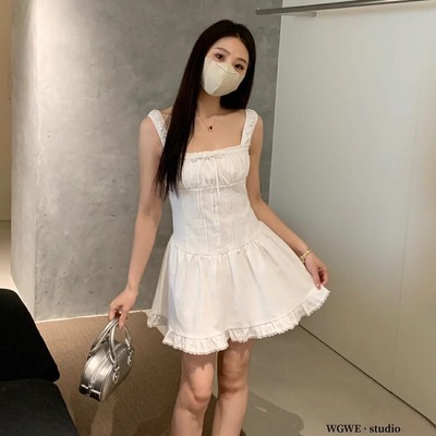 【先用后付】束腰初恋小白裙女