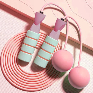 无绳跳绳女士专业燃脂室内减肥专用学生成人负重球无绳子跳神绳子