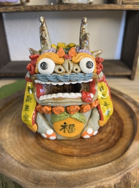 辰雪景德镇纯手工陶瓷招财龙茶宠香炉玄关茶具桌摆件倒流香开业礼