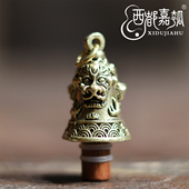 铜狮子头款 酒葫芦大尺寸配件天然环保开口牛角金属塞子镶口 塞子