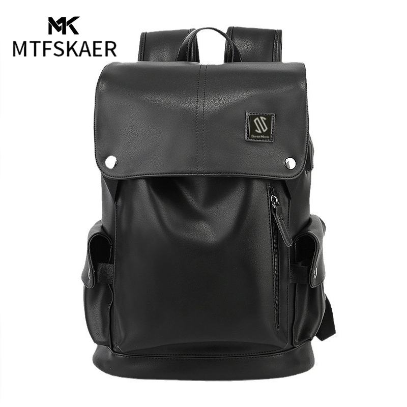 香港MTFSKAER手工真皮背包休闲出差软皮双肩电脑包旅行男女登山包
