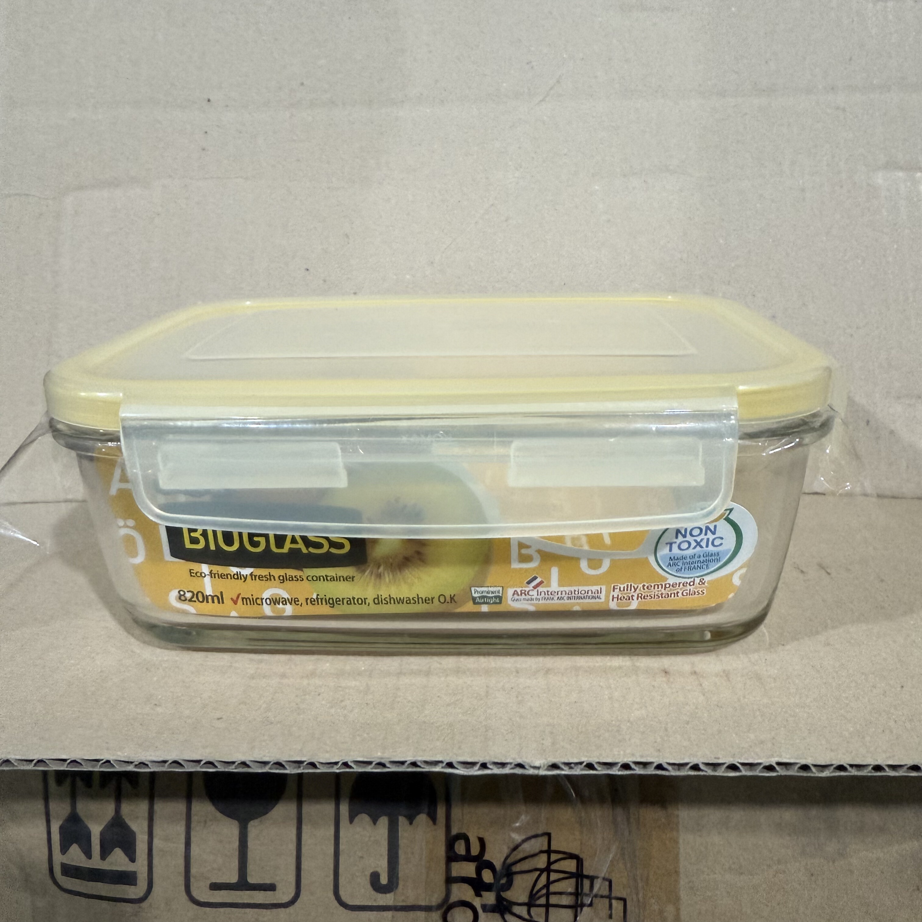 原79！韩国原装进口正品 Glasslock玻璃密封保鲜盒带盖支持微波炉