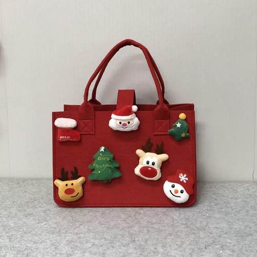 圣诞节礼物礼品袋糖果袋毛毡包手提袋苹果袋礼盒手提包高档包装袋