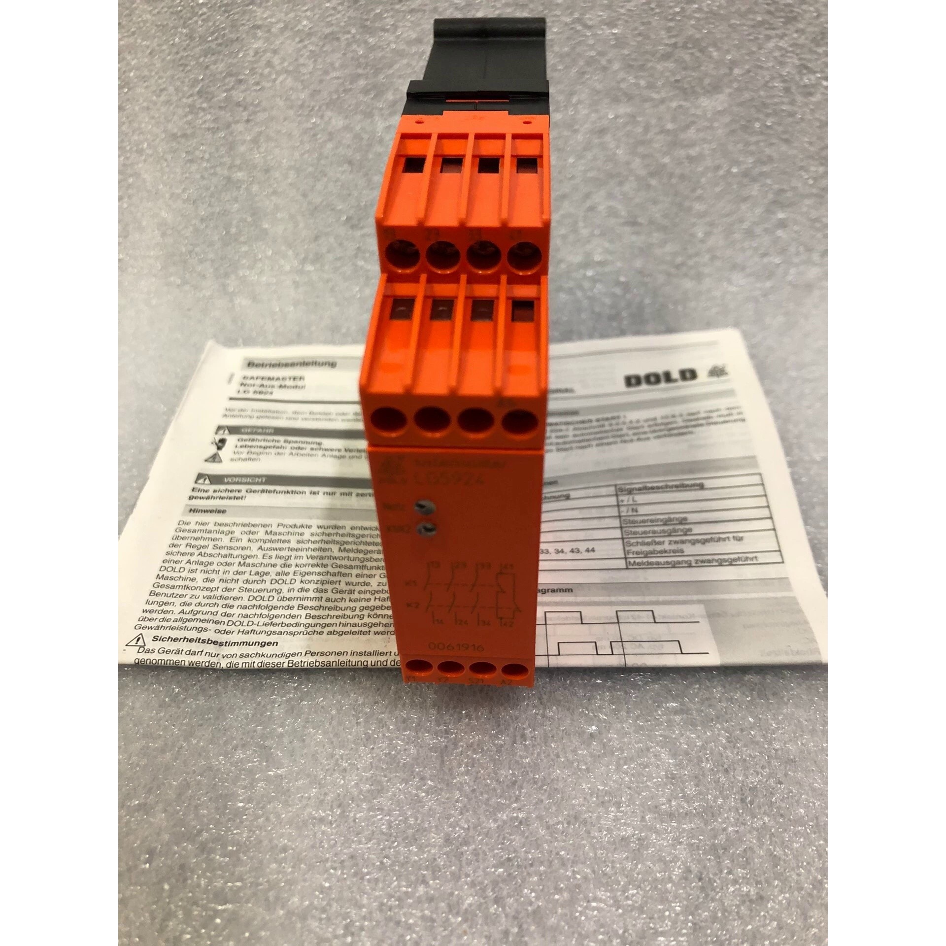 DOLD 多德安全继电器LG5924.48/61货号0061916全新原装拍前请询价