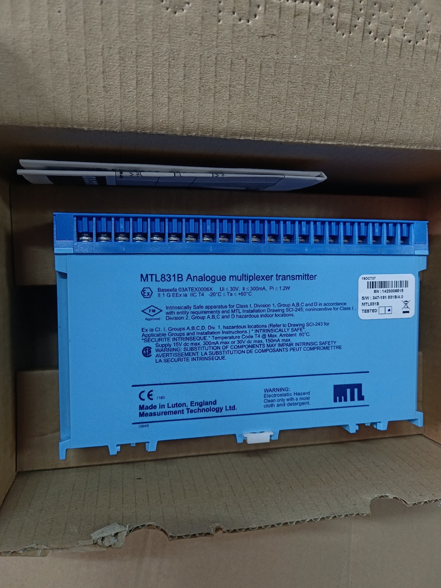 MTL 隔离式安全栅 MTL831B全新原装拍前请询价