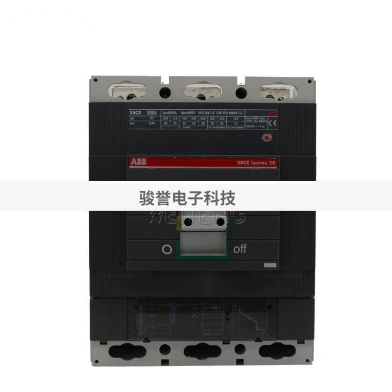 ABB S6N800 断路器塑壳3P三极 PR211-LI 电子式 SACE-Isomax拍前