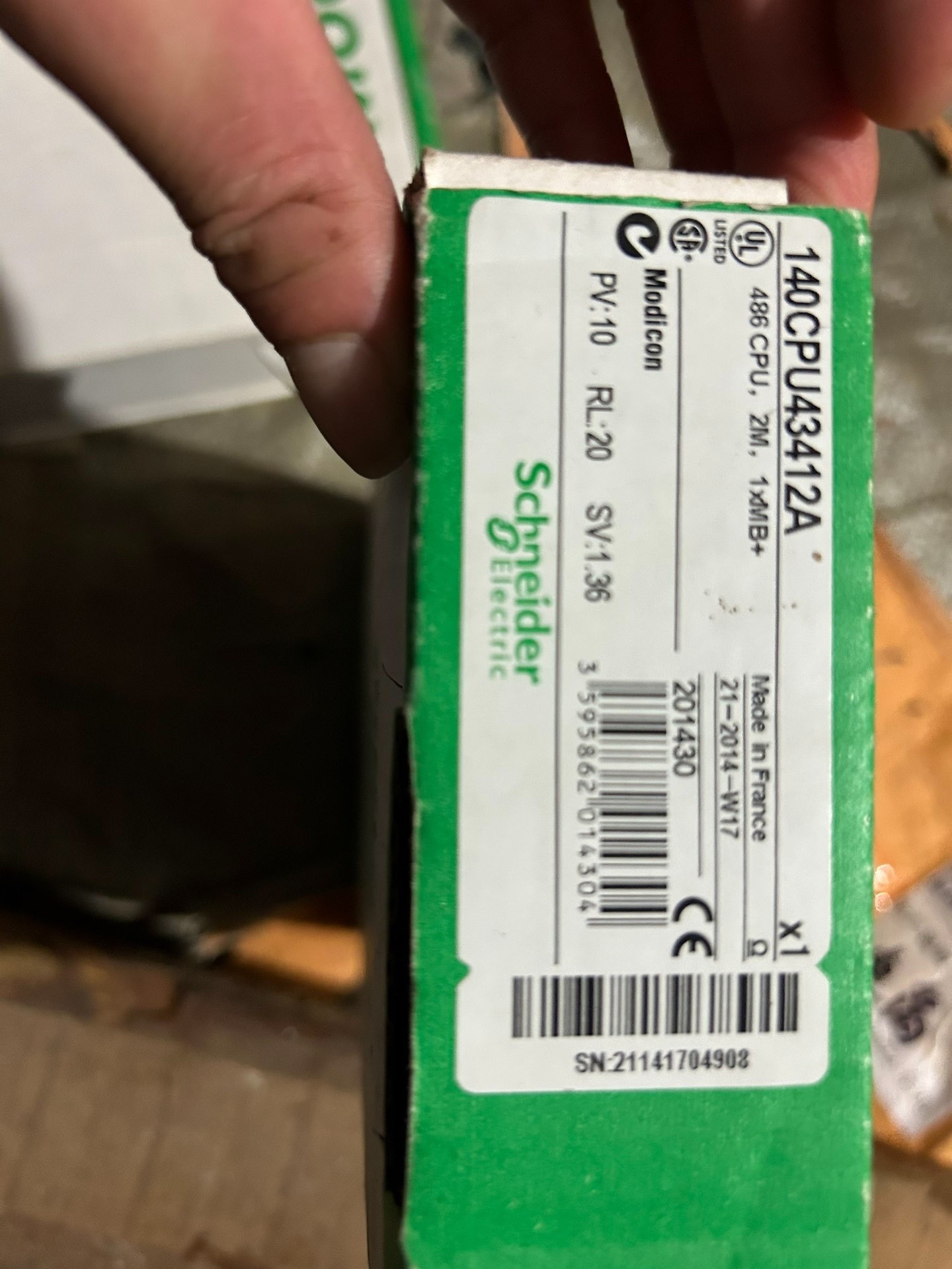 施耐德模块140CPU43412A  全新原装拍前请询价