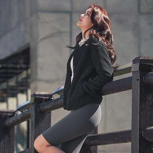 韩国百搭时尚抓绒衣显瘦新款泰迪绒保暖女士时髦圆领宽松外套开衫