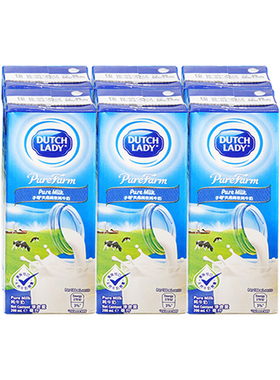 荷兰子母奶200mL高钙奶6盒儿童学生早餐奶进口DUTCH LADY纯牛奶