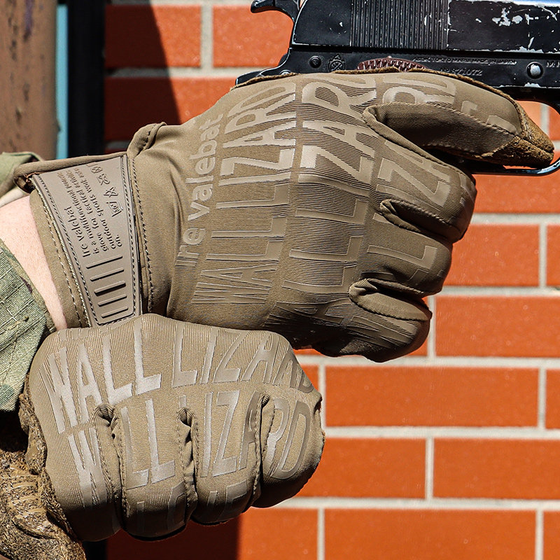 VIPERADE夏季轻薄机车骑行全指超薄触屏防滑减震男摩托车战术手套