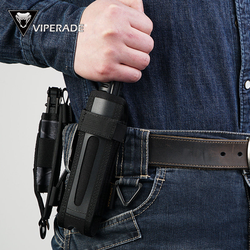 VIPERADE蝰蛇7#多用途阻力机械甩棍套快拔手电套工具套EDC收纳包