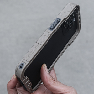 肥熊探索苹果iPhone 14/15/Pro/MAX/Plus军事战术防摔散热手机壳Magsafe磁吸充电手机套边框保护壳个性保护套