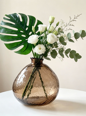 CASART卡莎家居仿真绿植龟背叶插花家居装饰造景大叶龟背竹摆件