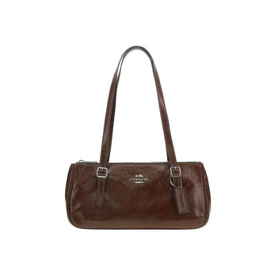 COACH蔻驰女士皮质法棍保龄球包