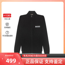 HUGO BOSS 胸标徽标印花棉质男士运动外套开衫 50469700