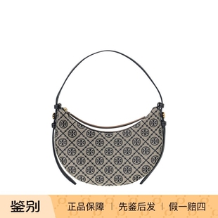 Tory Burch汤丽柏琦 专柜款 Romy女士单肩手提新月包 Monogram