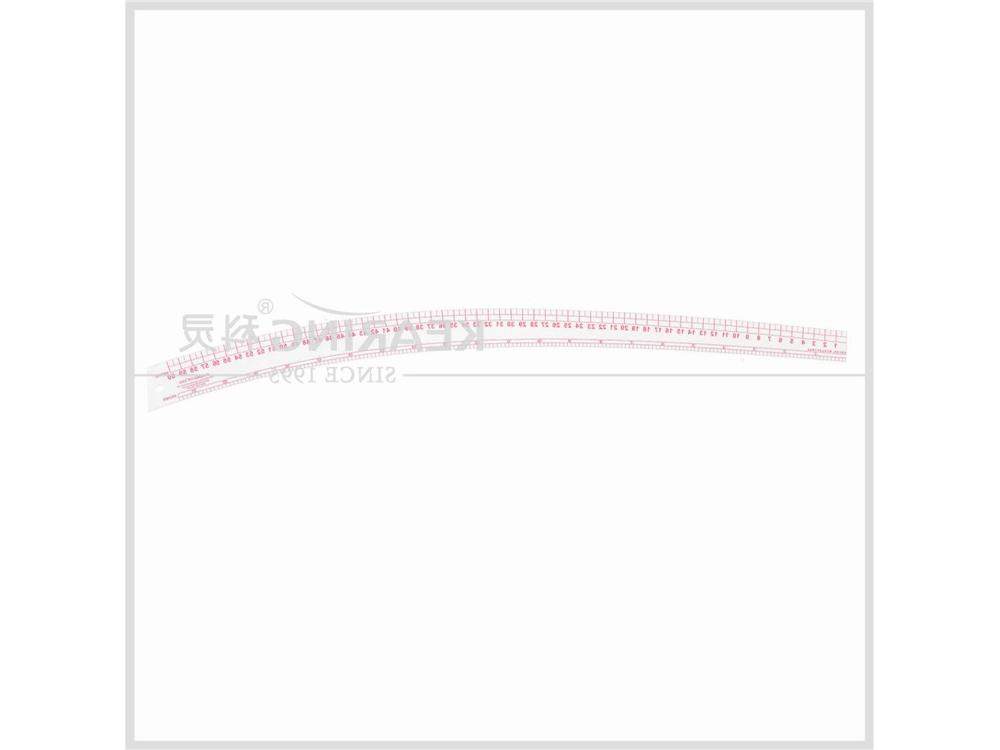 科灵6360内置式服装尺袖臂尺大刀尺服装曲线尺60cm黑科技