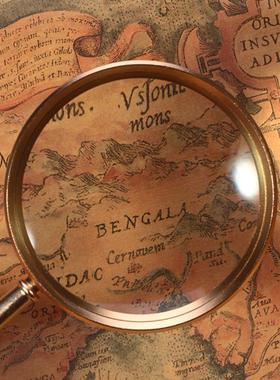 厂家直销 促销礼品定制老人看报阅读高倍手持式放大镜YT80763  .