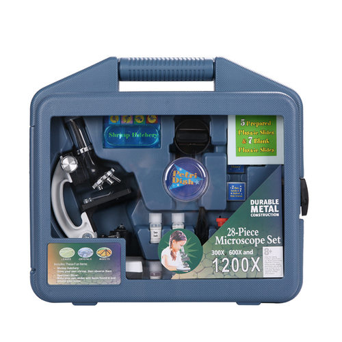 Datyson儿童显微镜套装1200X外贸中性版 高倍小学生实验玩具礼物