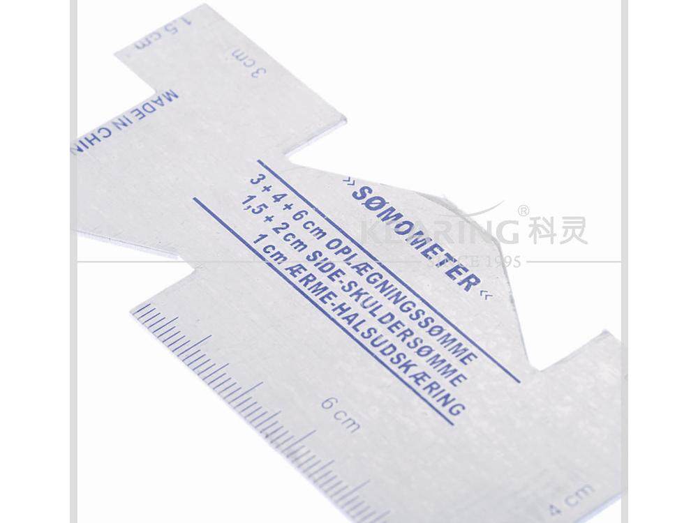 科灵测厚仪5700A铝合金测厚尺手工拼布常用工具铝制拼布尺黑科技