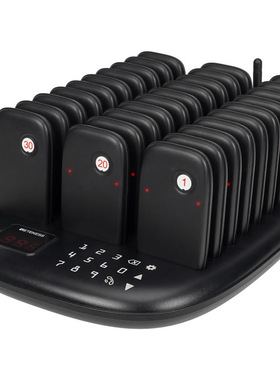 RETEKESS TD175方形取餐器1拖30触摸按键震动排队叫号取餐咖啡厅