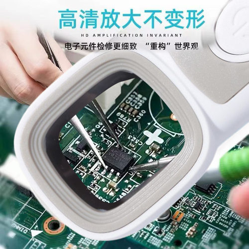 双层方镜非球面高清高倍LED手持