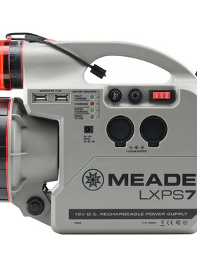 MEADE米德 天文望远镜电跟电源LXPS7移动电源18774 12V 7A