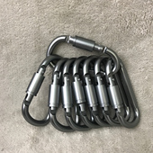 户外登山扣天幕杆帐篷灯挂钩露营装 备卡扣铝合金钥匙扣防风绳挂扣