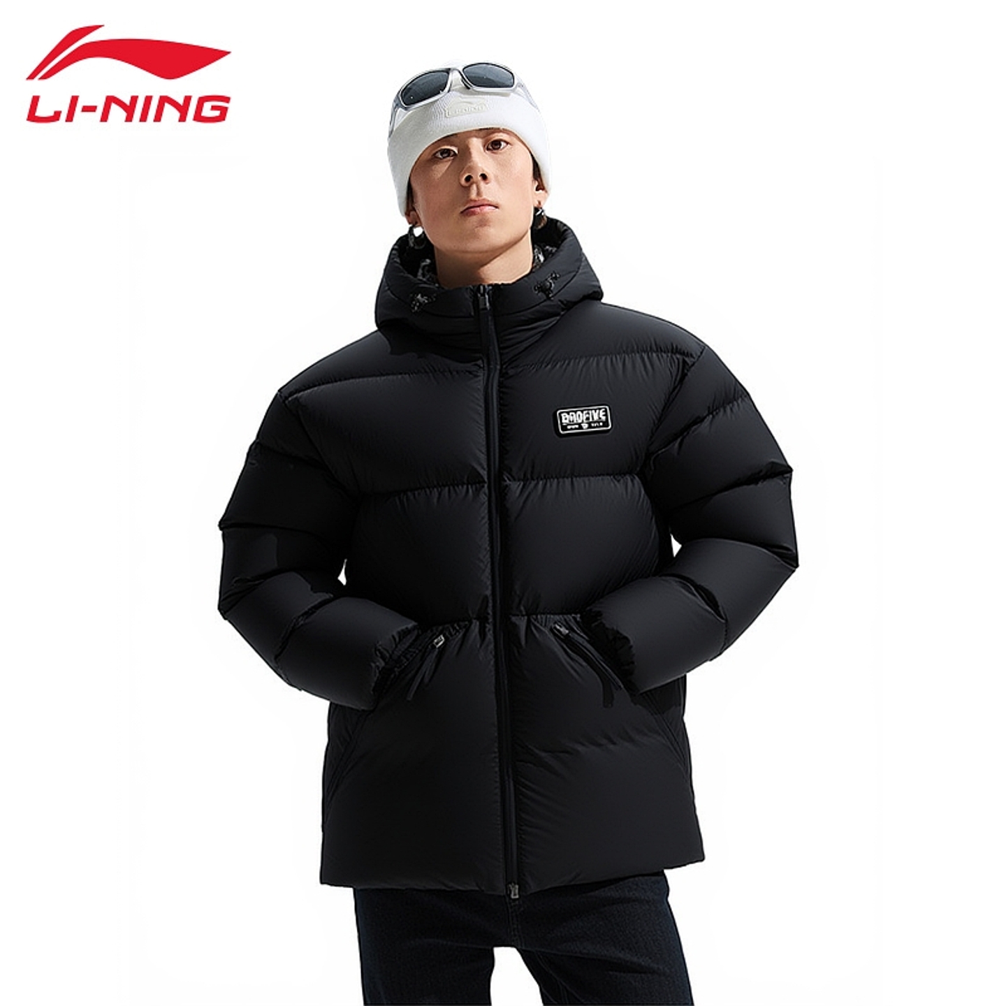 李宁羽绒服男冬新款保暖羽绒外套