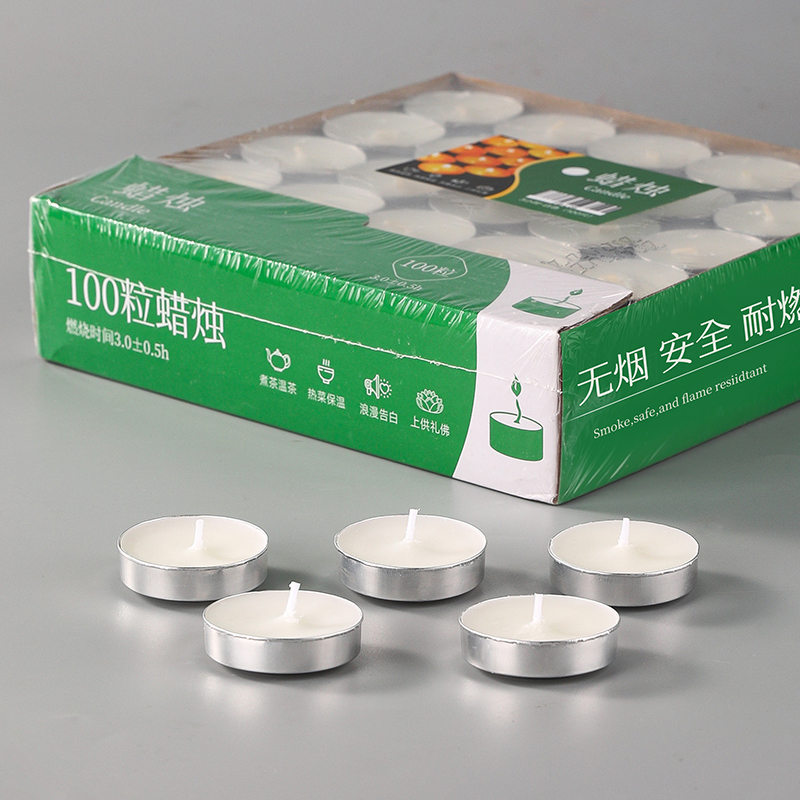 蜡烛家用无烟无味生日香薰小蜡烛浪漫情调煮茶餐饮加热炉无烟蜡烛