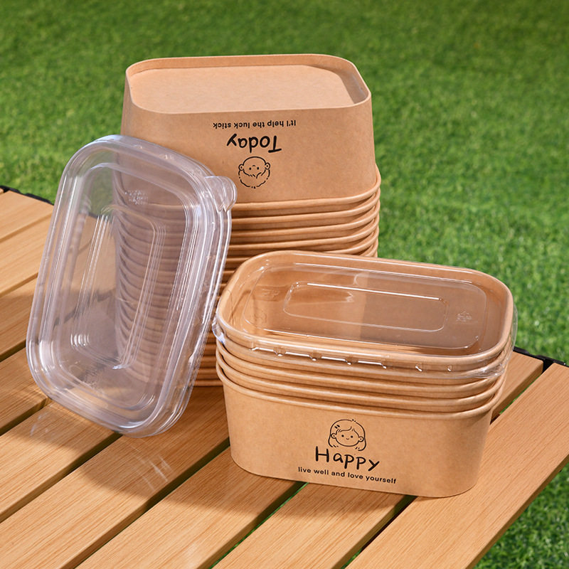 春游带饭带盖打包盒卡通印花饭碗