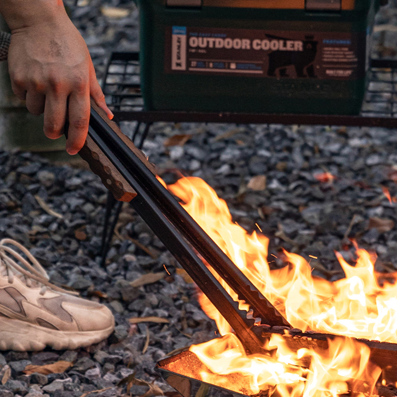 户外烧烤碳夹烧火钳木炭夹