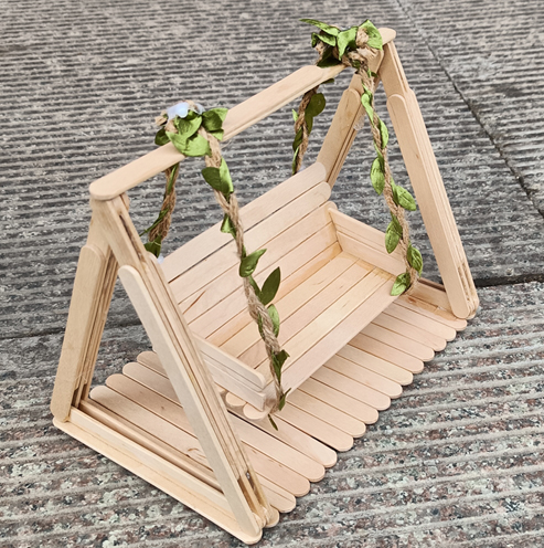 雪糕棒diy手工制作材料包秋千桥